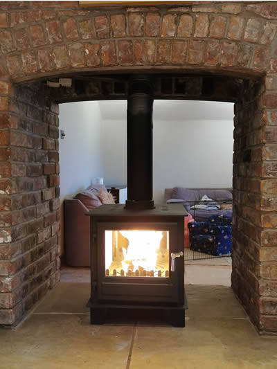 Double Sided Multi Fuel Stove